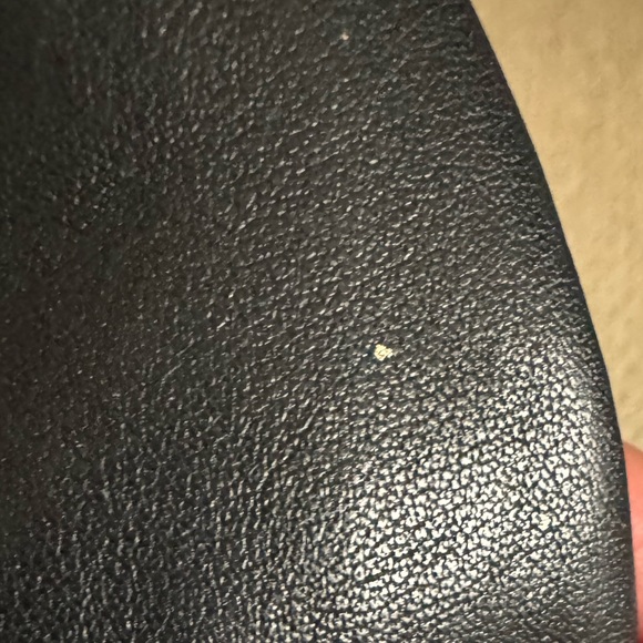 Black Leather Coach Wristlet - Picture 2 of 4